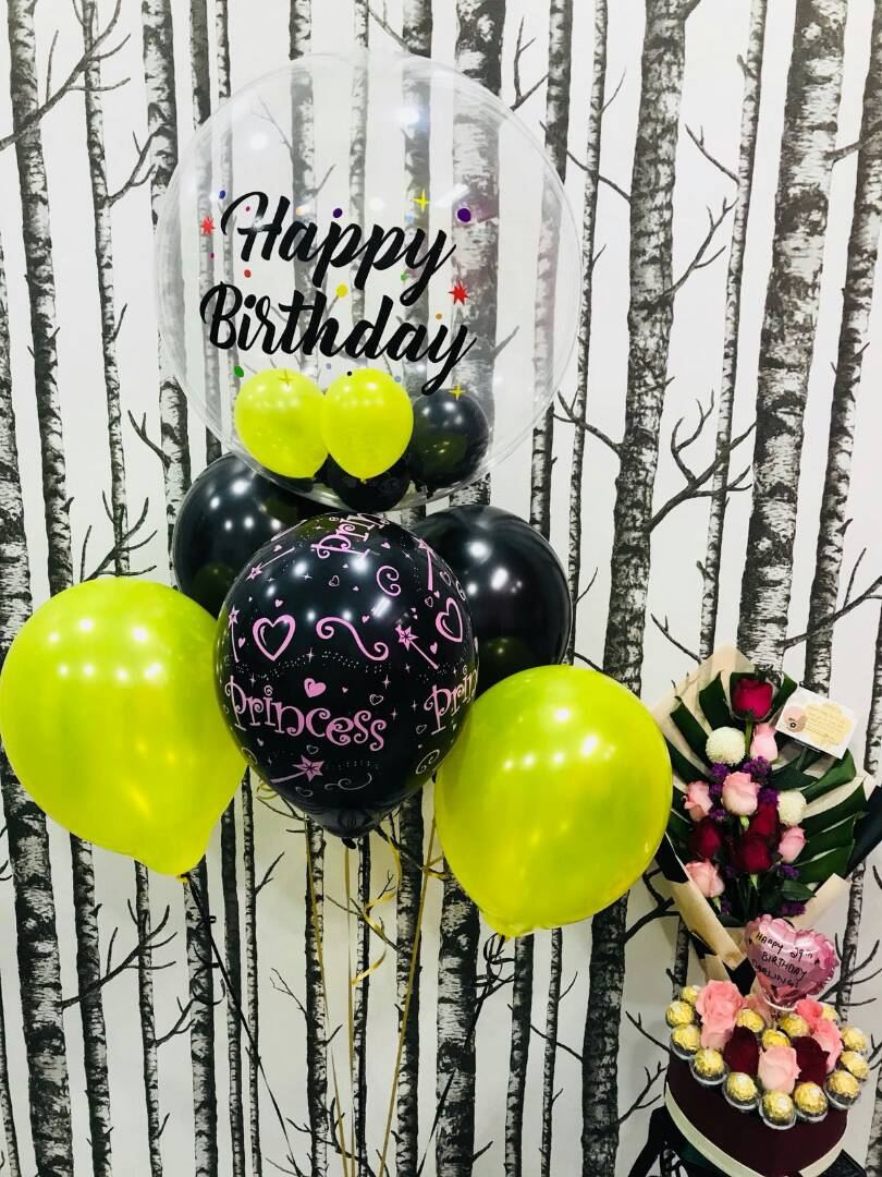 Balloon + flower combo